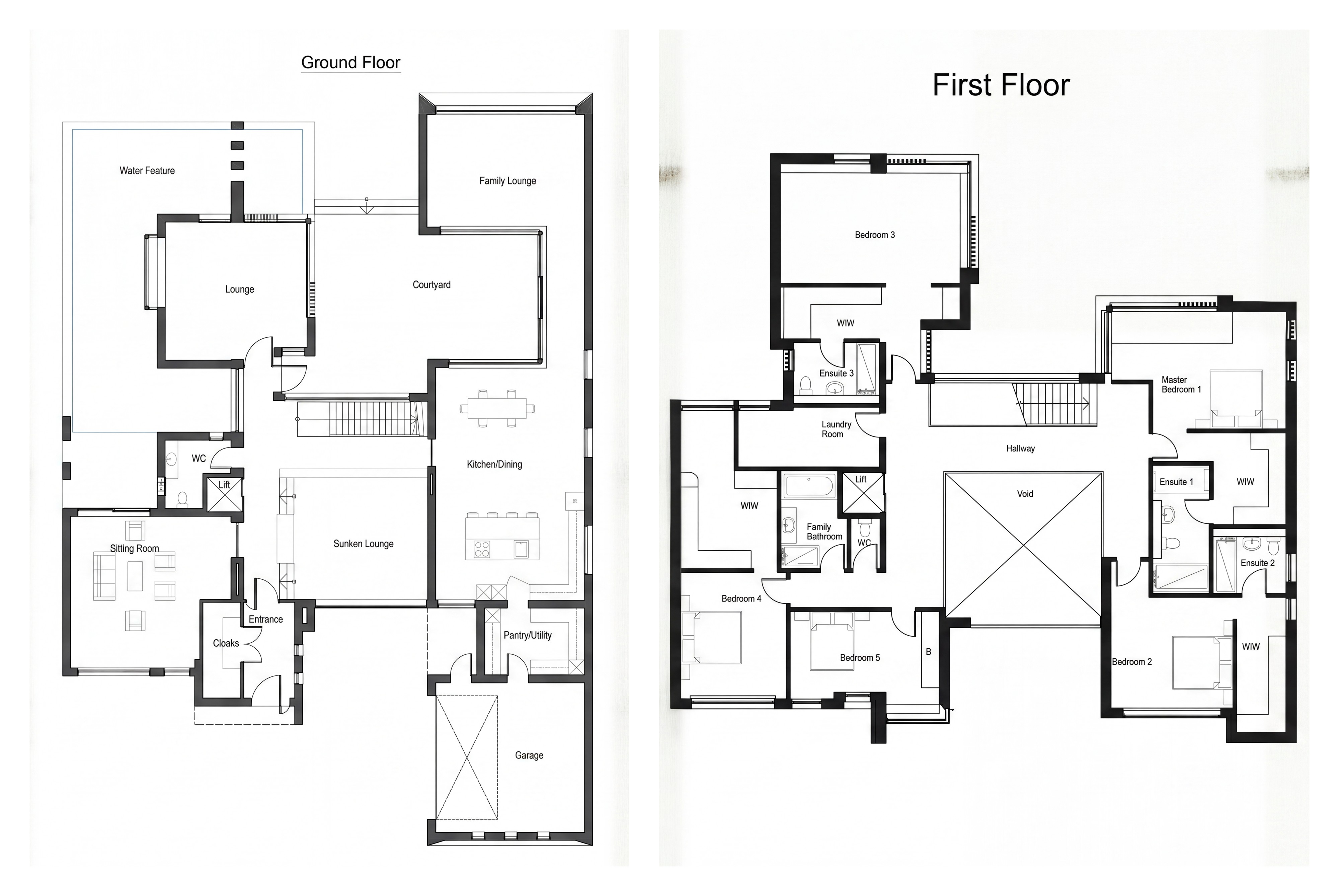 Approved floor plans — Warwick Road, Solihull (ground and first floors)